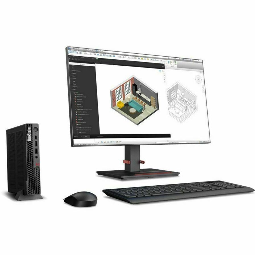 Lenovo ThinkStation P3 30H00014US Workstation - 1 x Intel Core i7 13th Gen i7-13700T - vPro Technology - 32 GB - 1 TB SSD - Tiny - Black 30H00014US