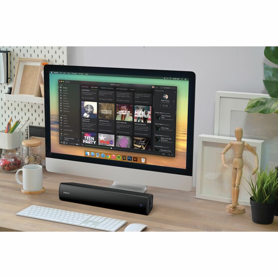 Creative Stage Air V2 2.0 Portable Bluetooth Sound Bar Speaker - 10 W RMS - Black 51MF8395AA000