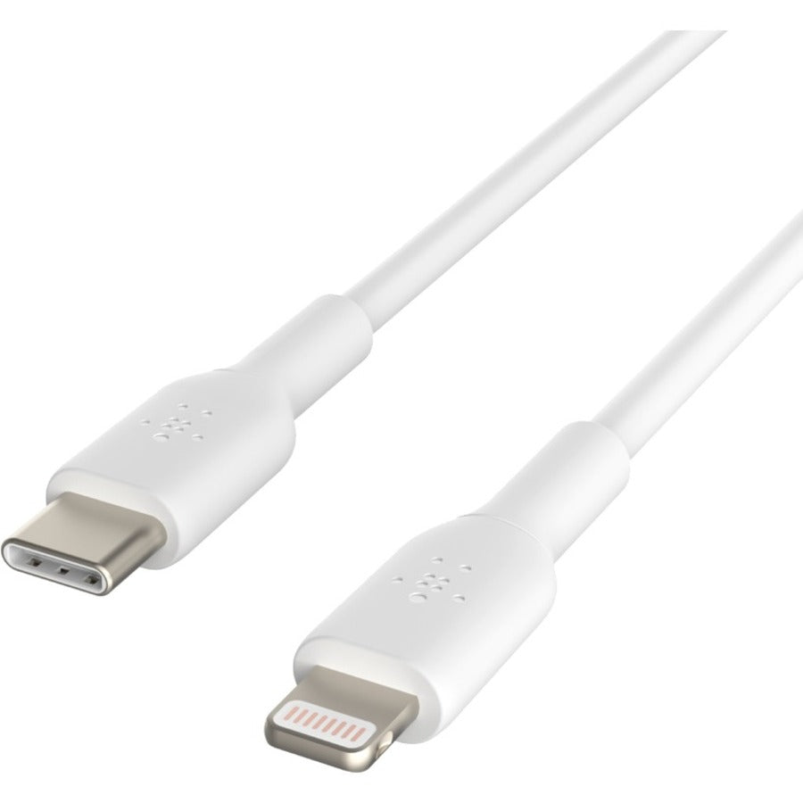 Belkin BoostCharge USB-C to Lightning Cable (1 meter / 3.3 foot, White) CAA003BT1MWH