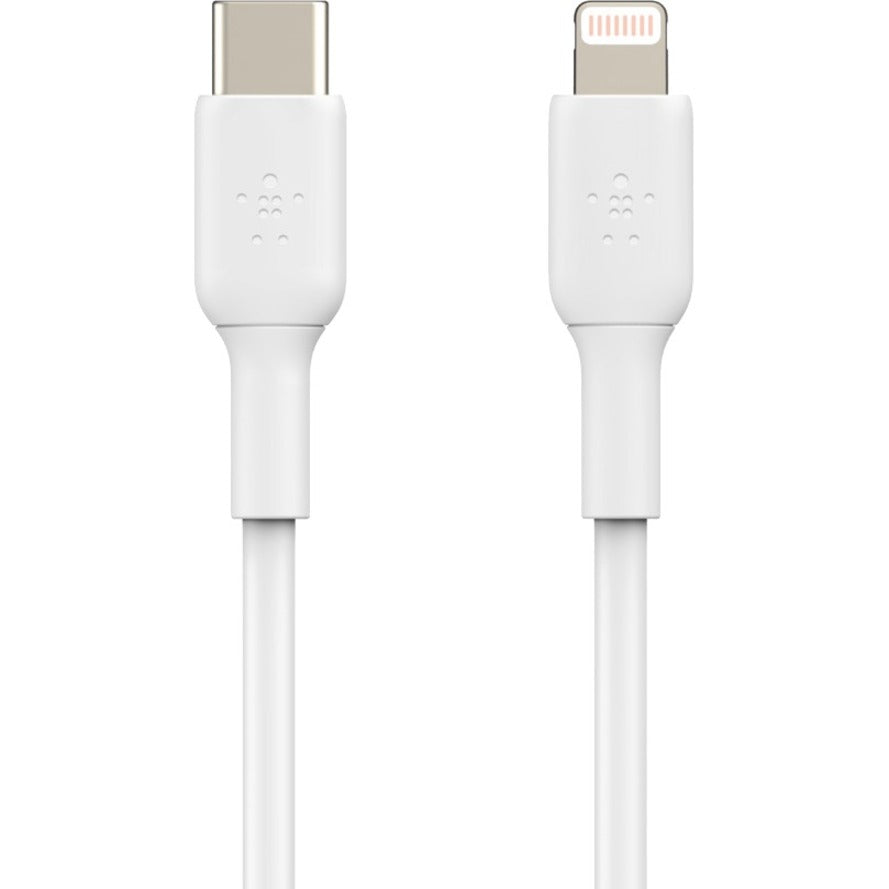 Belkin BoostCharge USB-C to Lightning Cable (1 meter / 3.3 foot, White) CAA003BT1MWH