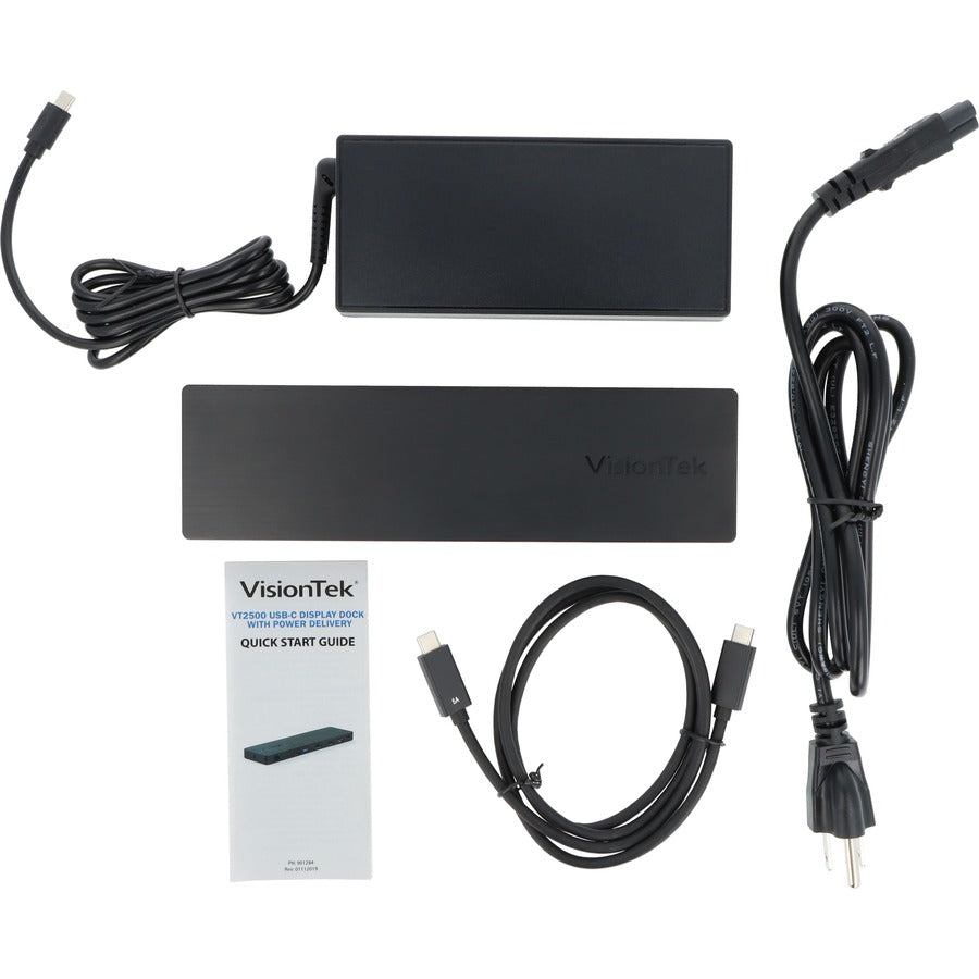 VisionTek VT2500 - Triple Display USB-C Docking Station with Power Delivery 901381