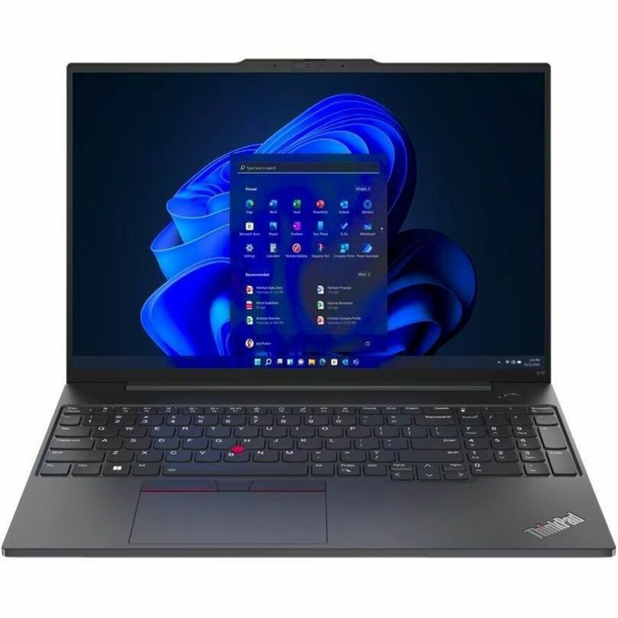 Lenovo ThinkPad E16 Gen 1 21JN003YUS 16" Notebook - WUXGA - Intel Core i5 13th Gen i5-1335U - 16 GB - 256 GB SSD - English Keyboard - Graphite Black 21JN003YUS