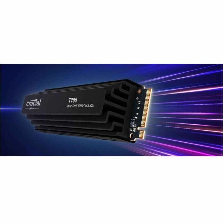 Crucial T705 1 TB Solid State Drive - M.2 2280 Internal - PCI Express NVMe (PCI Express NVMe 5.0 x4) CT1000T705SSD5