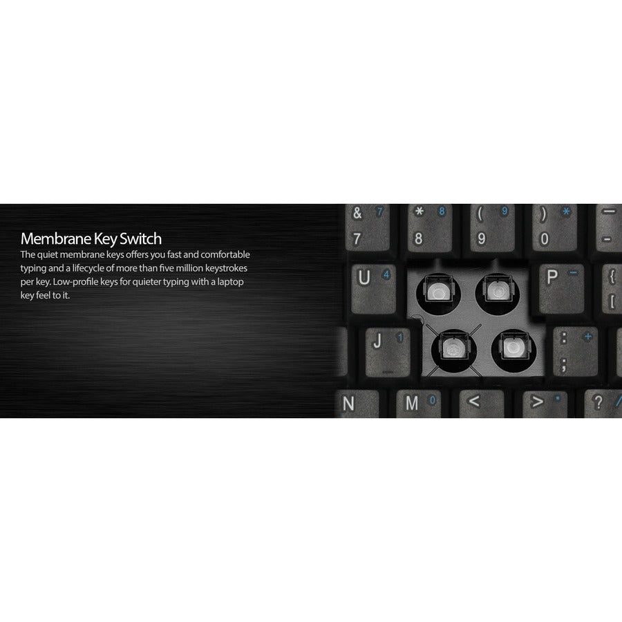 Adesso AKB-410UB Slim Touch Mini Keyboard with Built in Touchpad AKB-410UB