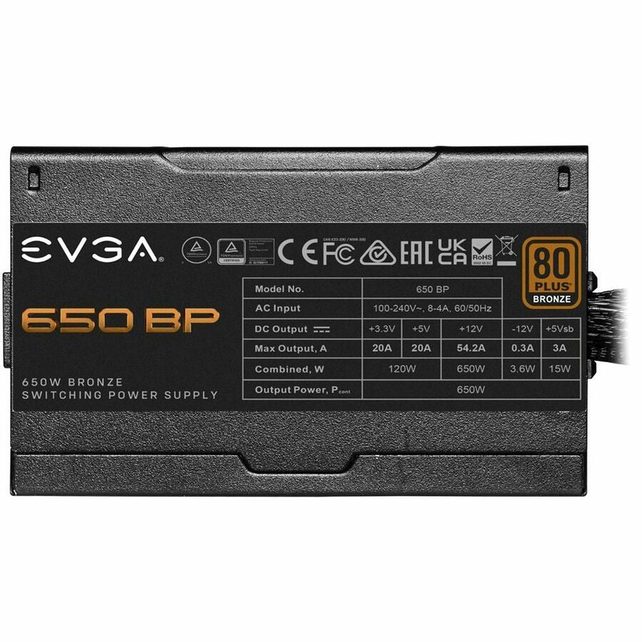 EVGA 650 BP 650W Power Supply 100-BP-0650-K1