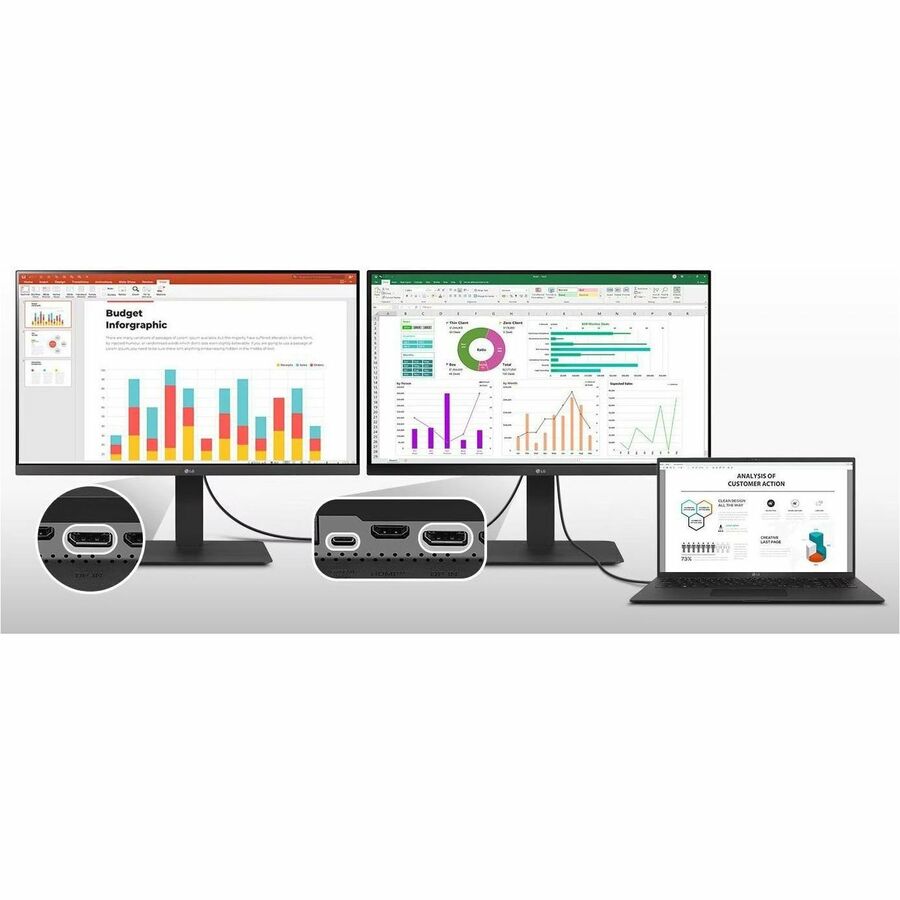 LG 24BR650B-C 24" Class Full HD LCD Monitor - 16:9 24BR650B-C