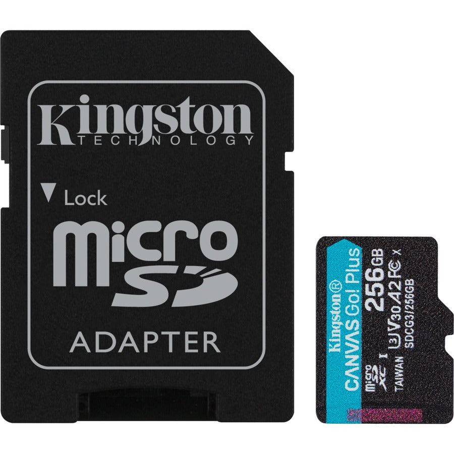 Kingston Canvas Go! Plus SDCG3 256 GB Class 10/UHS-I (U3) microSDXC SDCG3/256GB