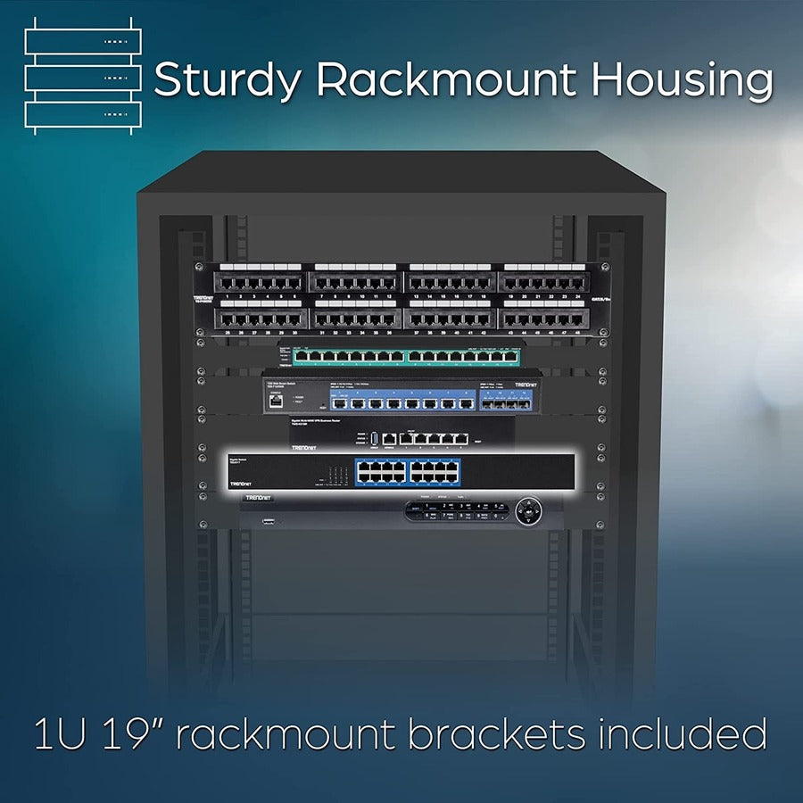 TRENDnet 16-Port Gigabit Switch, TEG-S17, 16 x Gigabit RJ-45 Ports, 32Gbps Switching Capacity, Fanless Design, Metal Enclosure, Internal Power Supply, Lifetime Protection, Black TEG-S17