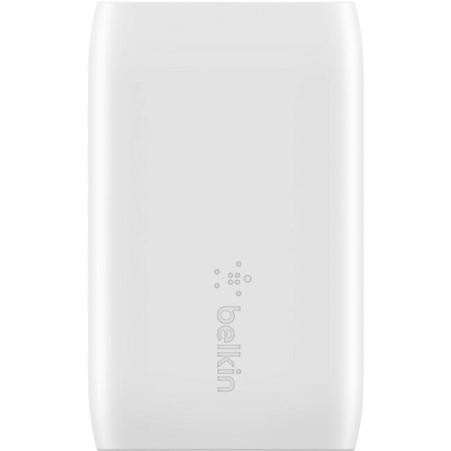 Belkin BoostCharge Dual Wall Charger with PPS + USB-C Cable with Lightning Connector - Power Adapter WCB007DQ1MWH-B5