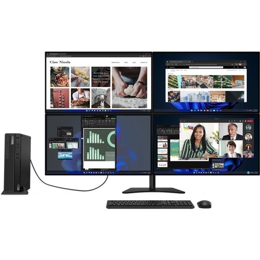 Lenovo ThinkCentre M90s Gen 3 11TT000SUS Desktop Computer - Intel Core i5 12th Gen i5-12500 - vPro Technology - 16 GB - 512 GB SSD - Small Form Factor - Black 11TT000SUS