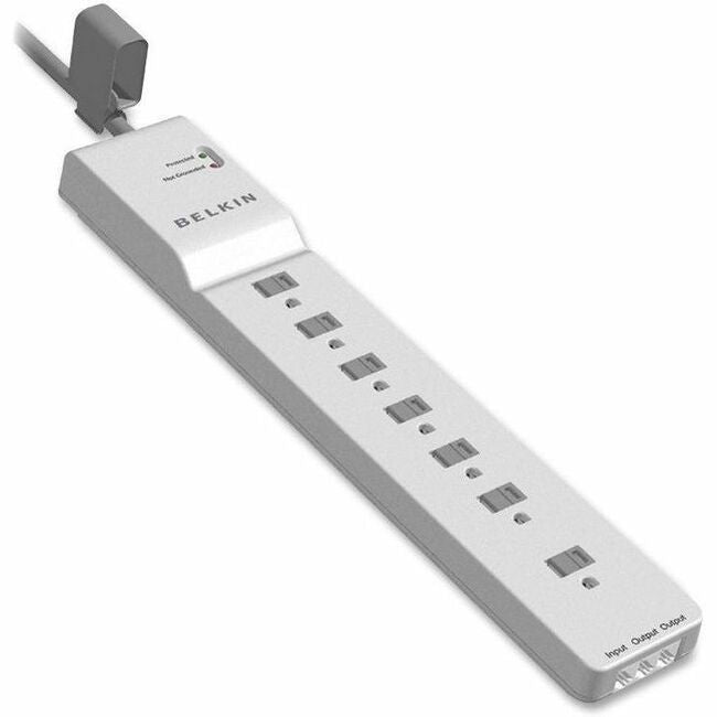 Belkin 7 Outlet Home/Office Surge Protector - 6 foot Cable- White -2160 Joules BE10720012