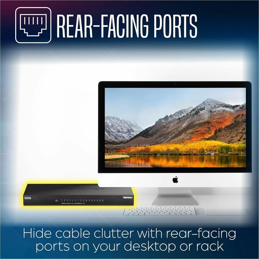 TRENDnet 16-Port Unmanaged 2.5G Desktop Switch TEG-S3160