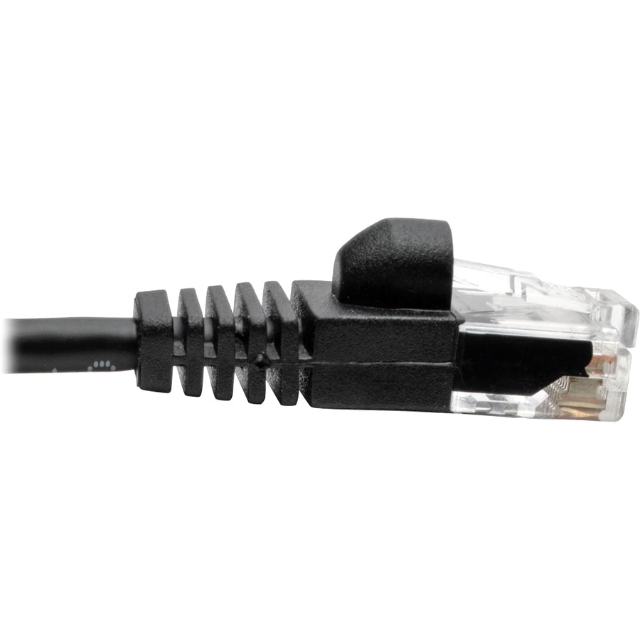Eaton Tripp Lite Series Cat6a 10G Snagless Molded Slim UTP Ethernet Cable (RJ45 M/M), Black, 6 ft. (1.83 m) N261-S06-BK