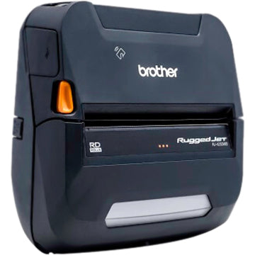 Brother RuggedJet RJ4250WBL Mobile Direct Thermal Printer - Monochrome - Portable - Label/Receipt Print - USB - Bluetooth - Wireless LAN - Near Field Communication (NFC) - Battery Included RJ4250WBL