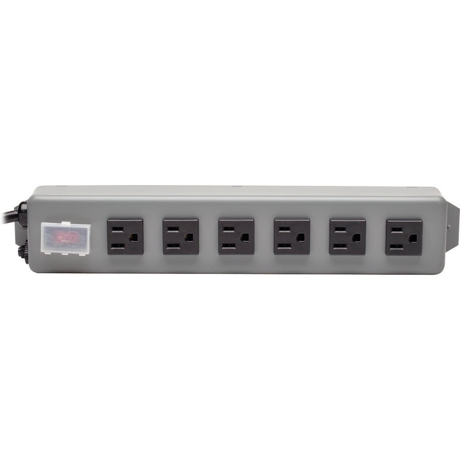 Tripp Lite by Eaton Industrial Power Strip Metal, Lighted Power Switch, 6-Outlet, 6 ft. (1.8 m) Cord 6SP