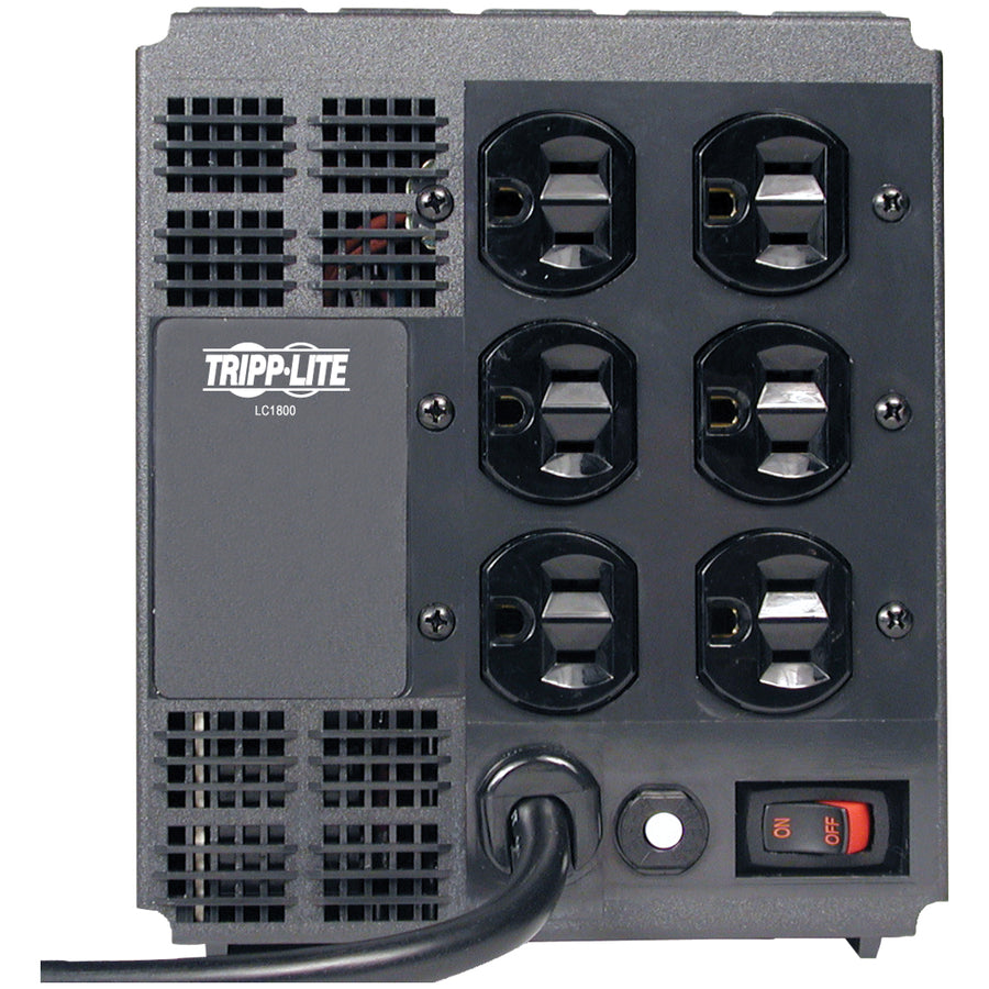 Tripp Lite by Eaton 1800W 120V Power Conditioner with Automatic Voltage Regulation (AVR), AC Surge Protection, 6 Outlets LC1800