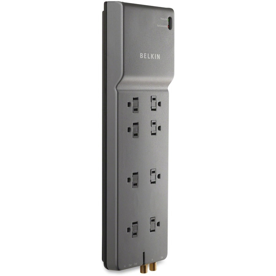 Belkin Home/Office BE108230-12 8-Outlets Surge Suppressor - 12ft input cord BE108230-12