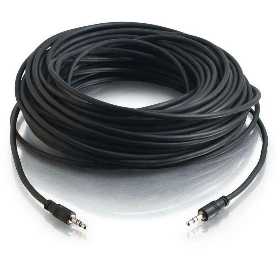 C2G 35ft CMG-Rated 3.5mm Stereo Audio Cable With Low Profile Connectors 40108