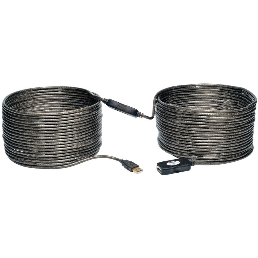 Tripp Lite by Eaton USB 2.0 Active Extension Repeater Cable (A M/F), 20M (65.61 ft.) U026-20M