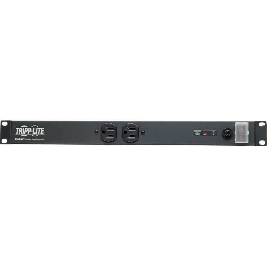 Tripp Lite by Eaton 12 outlet, 15ft cord, 1280 Joules, All-Metal Rackmount Isobar Surge Suppressor IBAR12