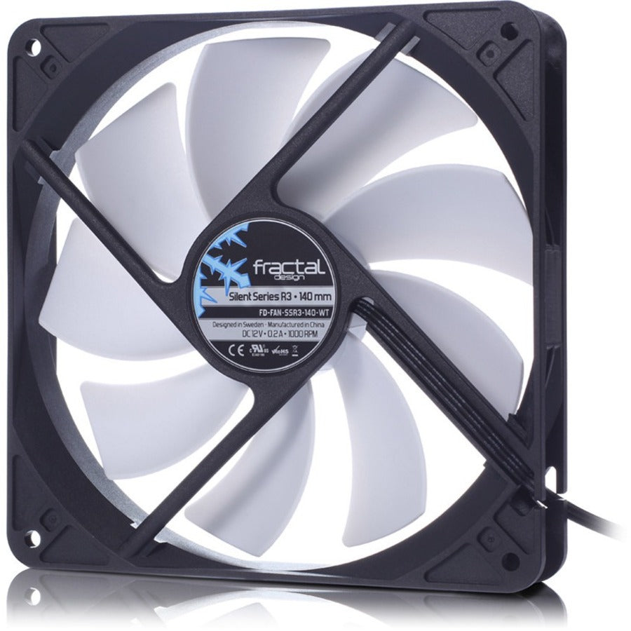 Fractal Design Silent R3 140mm Cooling Fan White FD-FAN-SSR3-140-WT