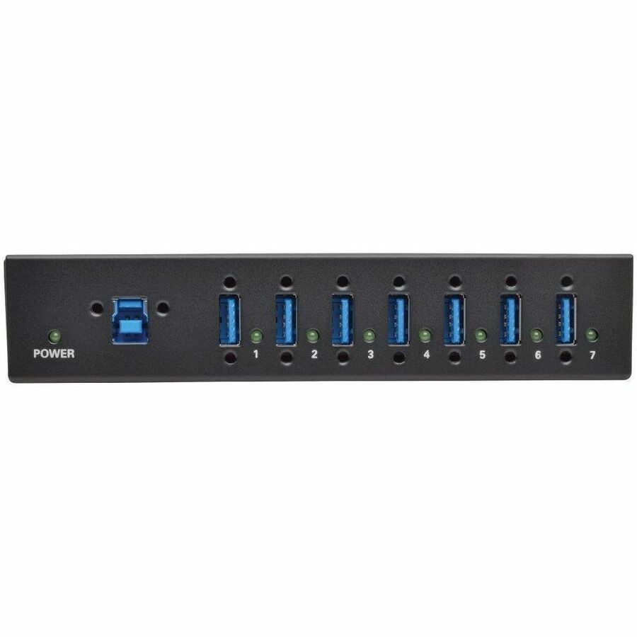 Eaton Tripp Lite Series 7-Port Industrial-Grade USB 3.x (5Gbps) Hub - 20 kV ESD Immunity, Metal Housing, Mountable U360-007-IND