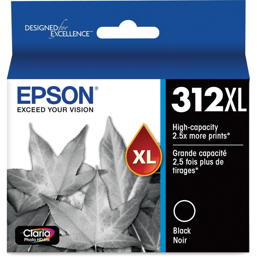 Epson Claria Photo HD T312XL Original Inkjet Ink Cartridge - Black - 1 Pack T312XL120-S