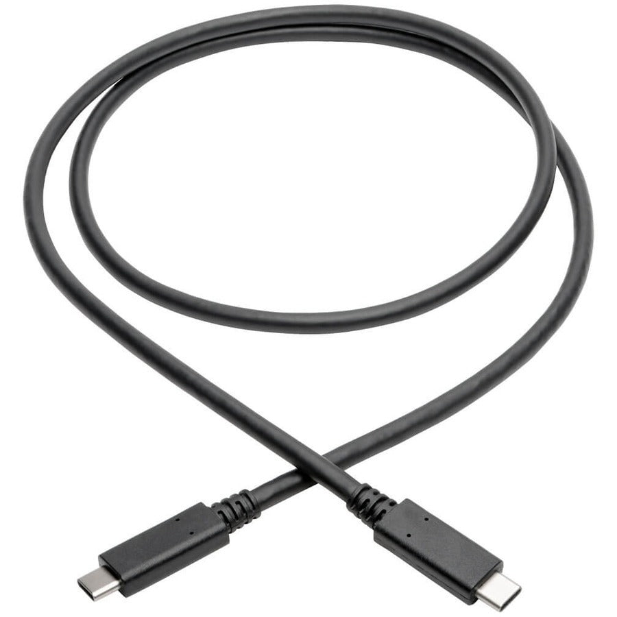 Eaton Tripp Lite Series USB-C Cable (M/M) - USB 3.2, Gen 2 (10 Gbps), 5A (100W) Rating, Thunderbolt 3 Compatible, 3 ft. (0.91 m) U420-003-G2-5A