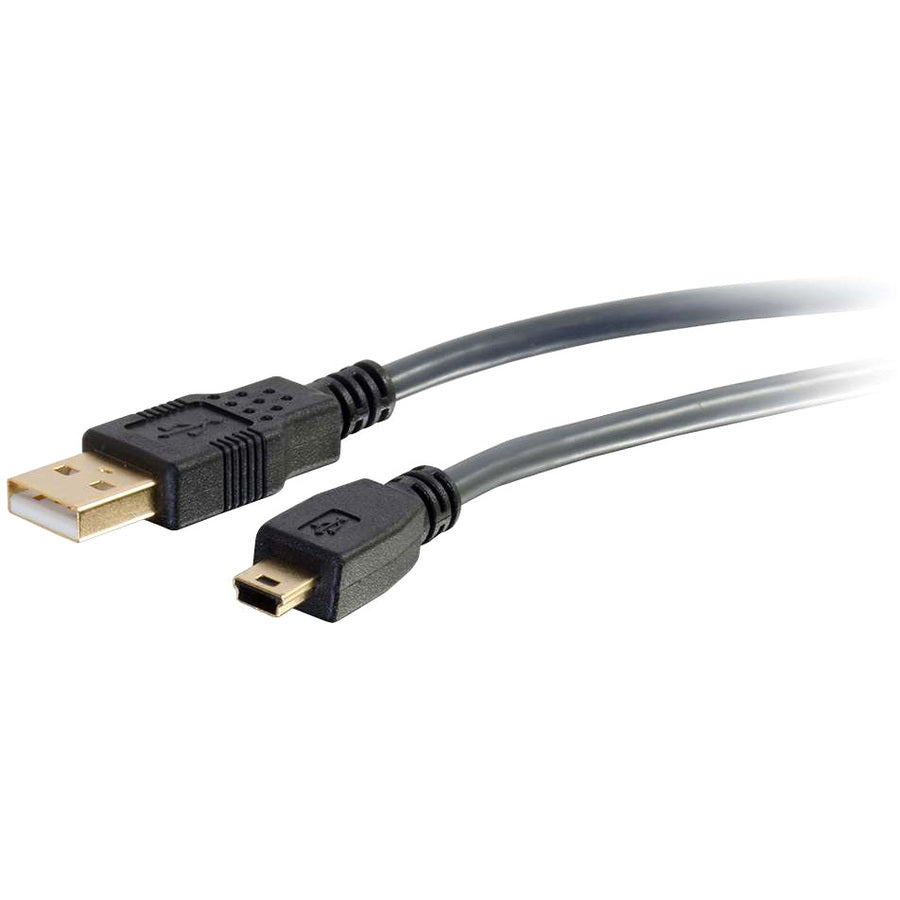 C2G Ultima Series 9.8ft USB A to USB Mini B Cable - USB to Mini B Cable - USB 2.0 - Black - M/M 29652