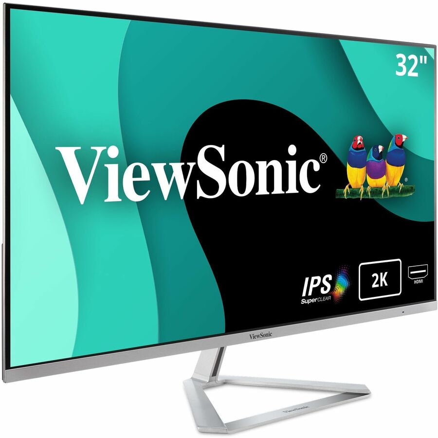 ViewSonic VX3276-2K-MHD 32 Inch Widescreen IPS 1440p Monitor with Ultra-Thin Bezels, HDMI DisplayPort and Mini DisplayPort VX3276-2K-MHD
