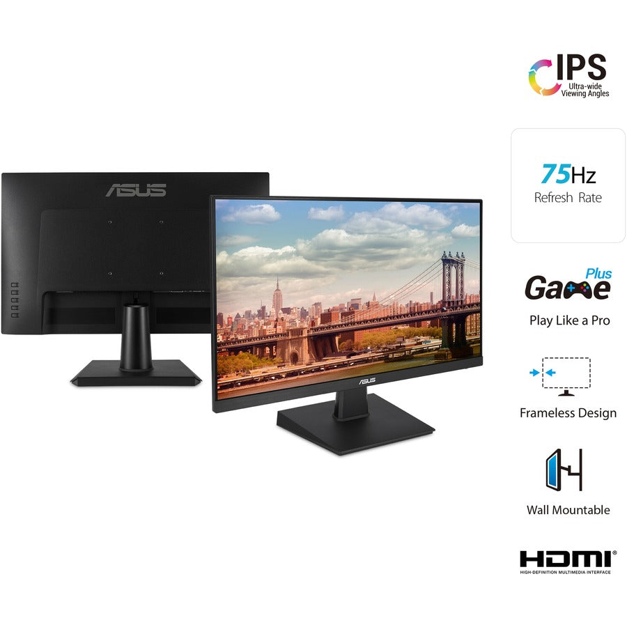 Asus VA24EHE 24" Class Full HD Gaming LCD Monitor - 16:9 - Black VA24EHE