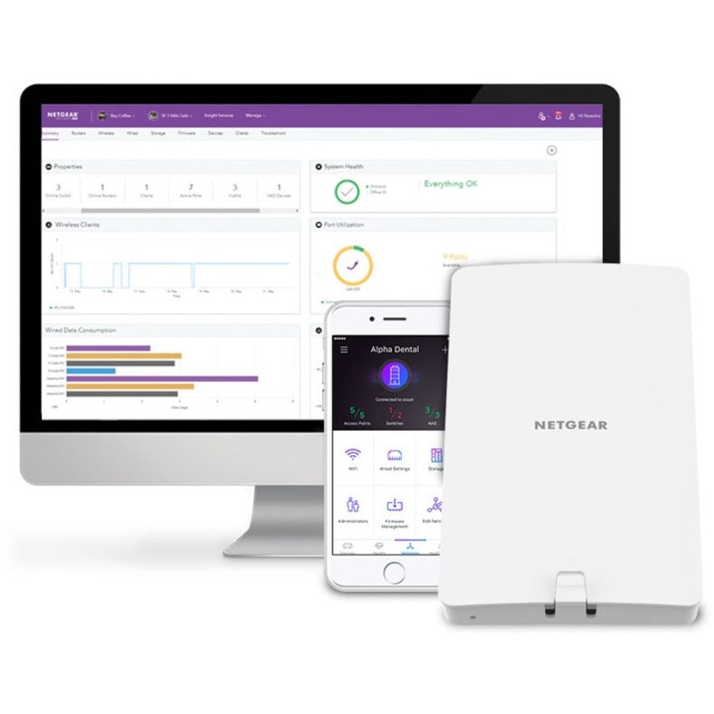 Netgear WAX610Y IEEE 802.11 a/b/g/n/ac/ax/i 1.80 Gbit/s Wireless Access Point - Outdoor WAX610Y-100NAS