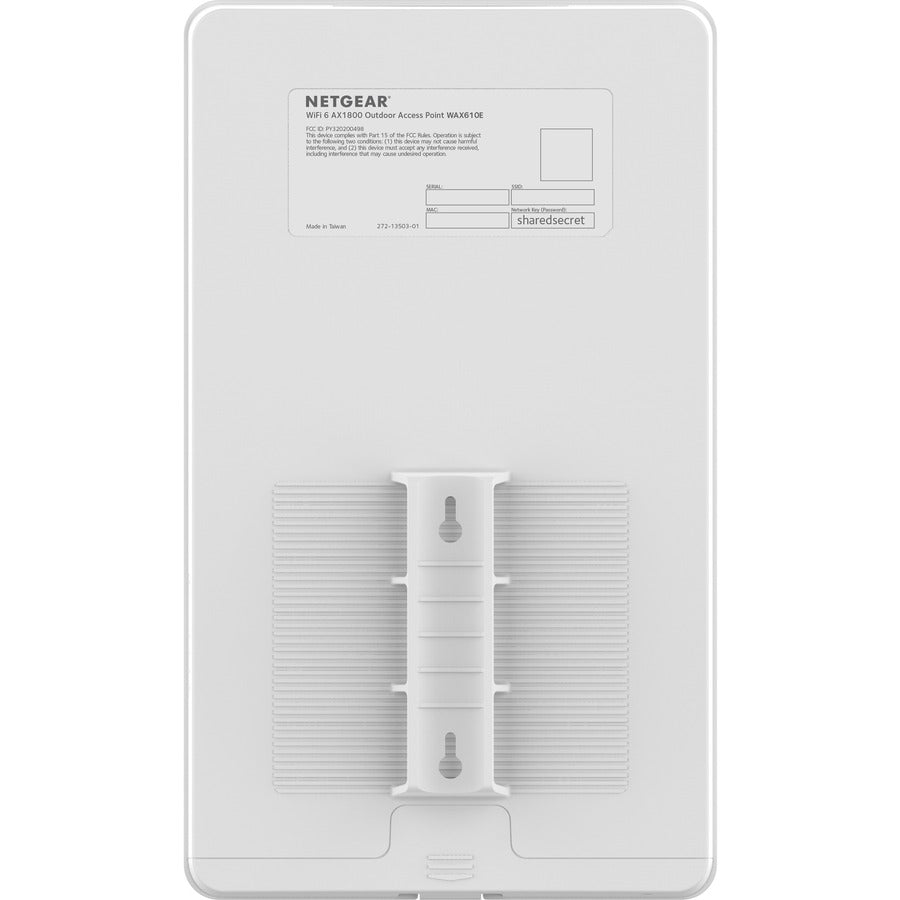 Netgear WAX610Y IEEE 802.11 a/b/g/n/ac/ax/i 1.80 Gbit/s Wireless Access Point - Outdoor WAX610Y-100NAS