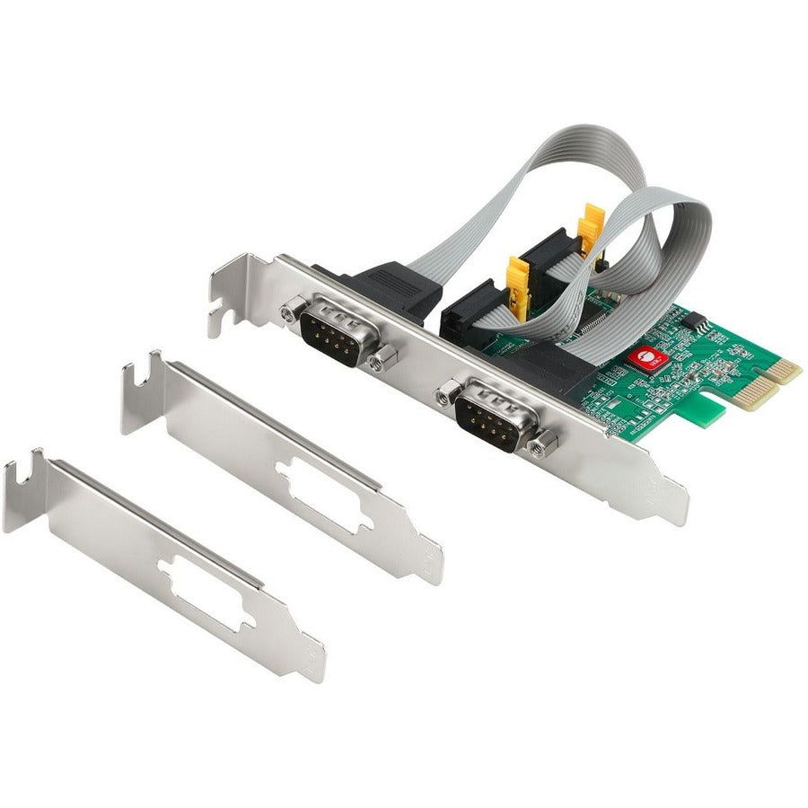 SIIG 2 Port DP Cyber RS-232 2S PCIe Card - 250Kbps JJ-E20711-S1