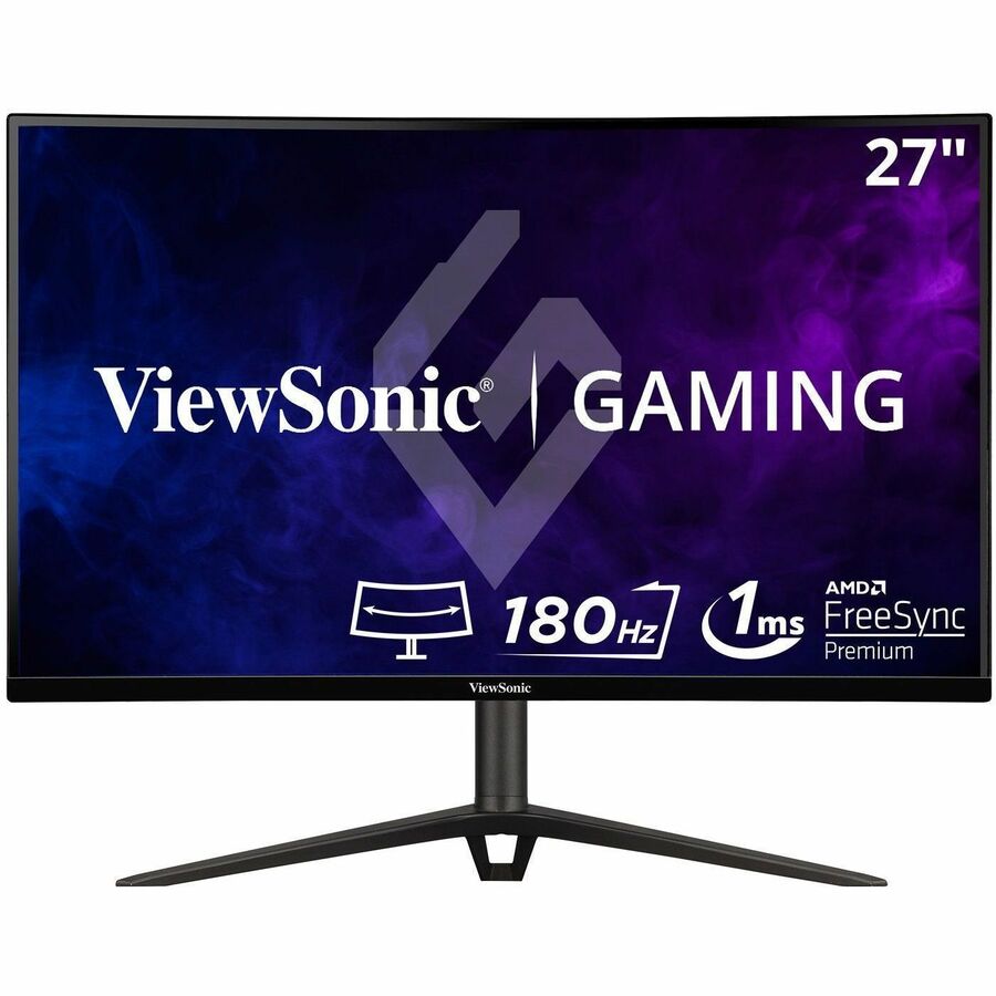 ViewSonic VX2718-2KPC-MHD 27 Inch Curved 1440p 1ms 180Hz Gaming Monitor with FreeSync Premium, Eye Care, HDMI and Display Port VX2718-2KPC-MHD