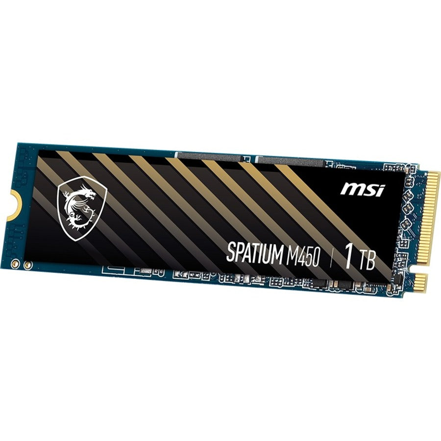 MSI SPATIUM M450 1 TB Solid State Drive - M.2 2280 Internal - PCI Express NVMe (PCI Express NVMe 4.0 x4) SM450N1TB