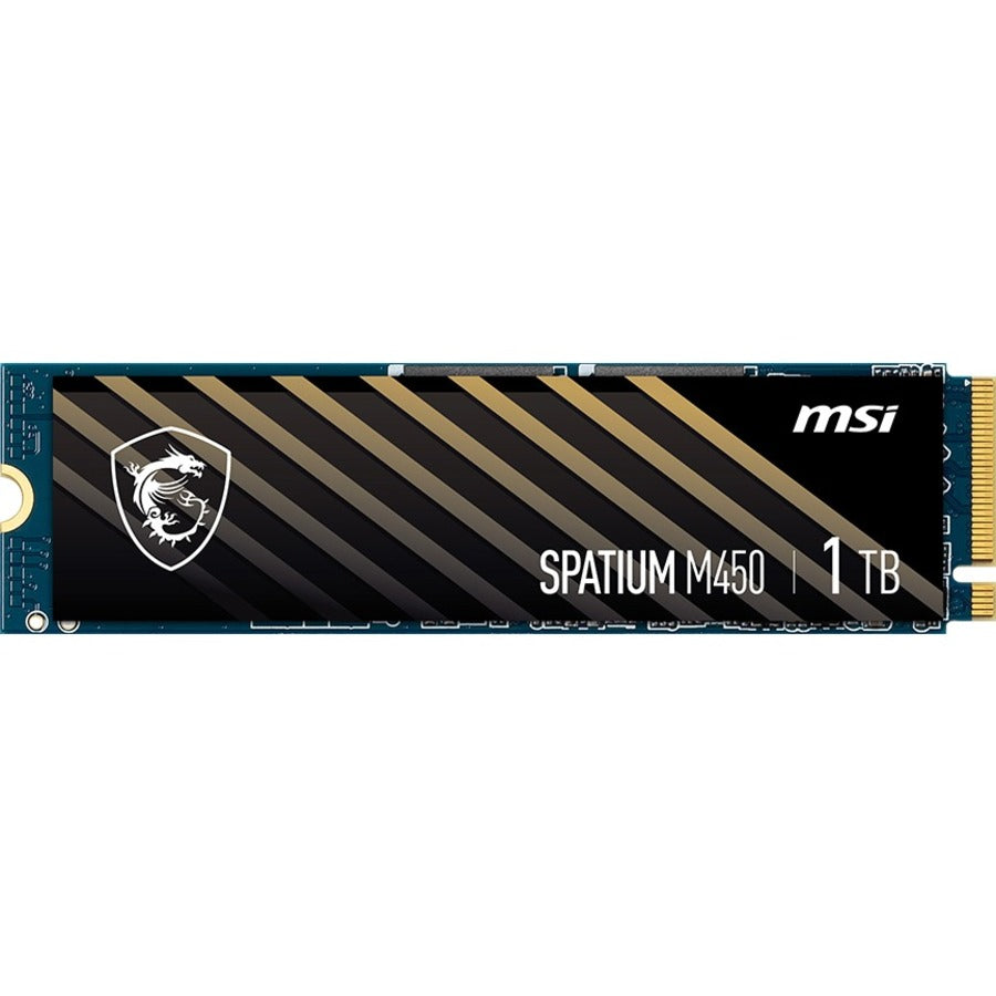 MSI SPATIUM M450 1 TB Solid State Drive - M.2 2280 Internal - PCI Express NVMe (PCI Express NVMe 4.0 x4) SM450N1TB