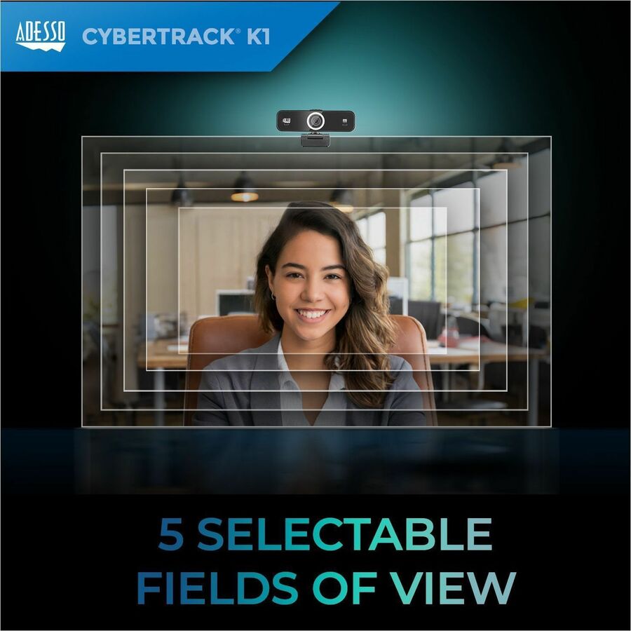 Adesso CyberTrack K1 Webcam - 2.1 Megapixel - 30 fps - USB 2.0 CyberTrack K1