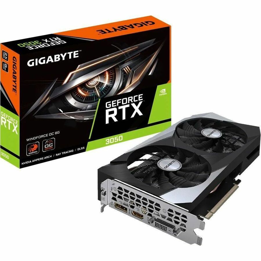 Gigabyte NVIDIA GeForce RTX 3050 Graphic Card - 8 GB GDDR6 GV-N3050WF2OC-8GD