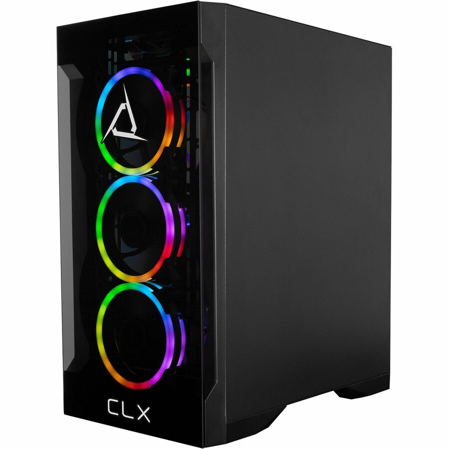 CLX SET Gaming Desktop - Liquid Cooled AMD Ryzen 9 7900X 4.7GHz 12-Core Processor, 32GB DDR5 Memory, GeForce RTX 4070 Ti 12GB GDDR6X Graphics, 1TB SSD, 4TB HDD, WiFi, Windows 11 Home 64-bit TGMSETRTU2C01BM