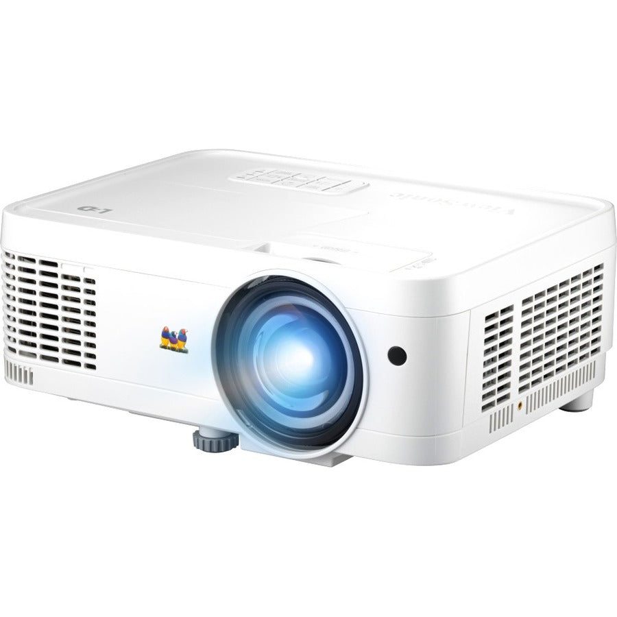 ViewSonic LS560WH 3000 Lumens WXGA Short Throw LED Projector with HV Keystone and LAN Control for Business and Education LS560WH