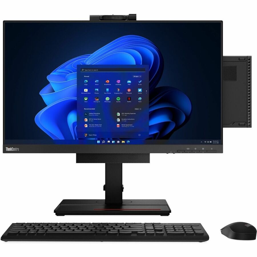 Lenovo ThinkCentre M90q Gen 3 11U50067US Desktop Computer - Intel Core i7 12th Gen i7-12700 - 16 GB - 512 GB SSD - Tiny - Black 11U50067US