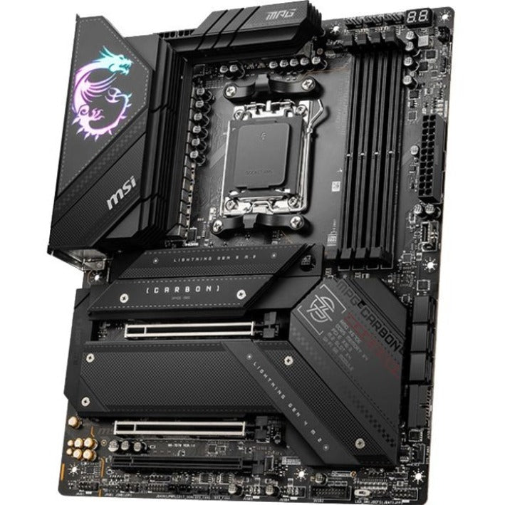MSI MPG X670E CARBON WIFI Gaming Desktop Motherboard - AMD X670 Chipset - Socket AM5 - ATX X670ECARBWIFI