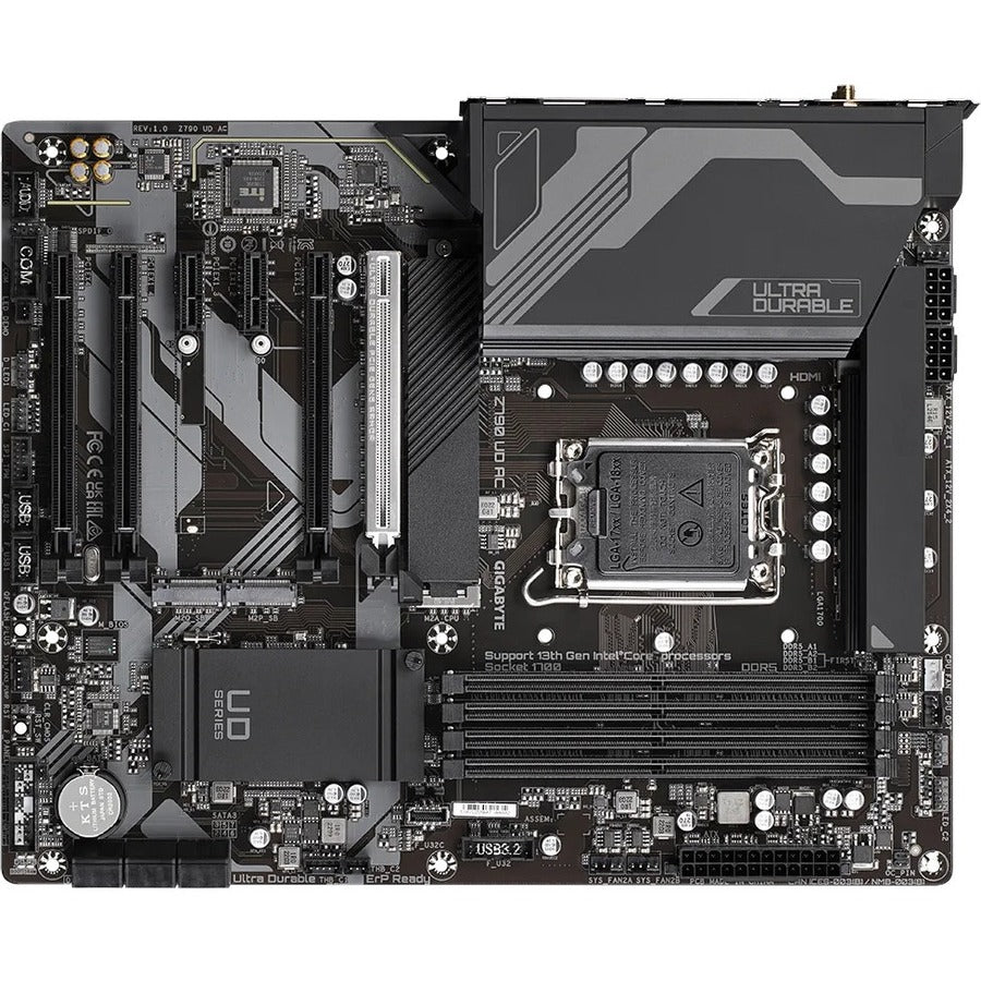 Gigabyte Z790 UD AC Gaming Desktop Motherboard - Intel Z790 Chipset - Socket LGA-1700 - ATX Z790 UD AC