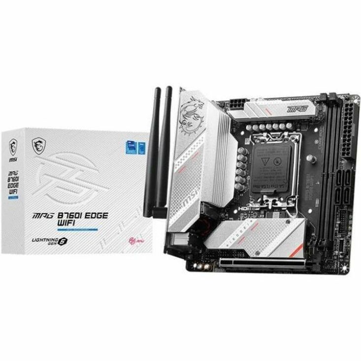 MSI MPG MPG B760I EDGE WIFI Gaming Desktop Motherboard - Intel B760 Chipset - Socket LGA-1700 - Mini ATX B760IEDGEWIFI