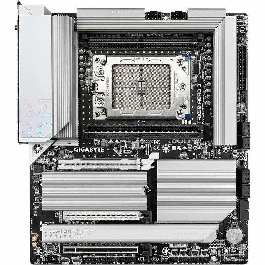 Gigabyte Ultra Durable TRX50 AERO D Desktop Motherboard - AMD TRX50 Chipset - Socket sTR5 - Extended ATX TRX50 AERO D