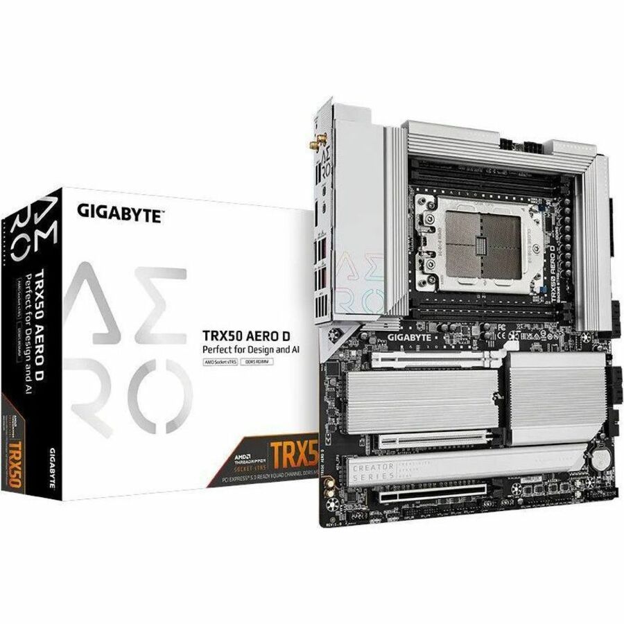 Gigabyte Ultra Durable TRX50 AERO D Desktop Motherboard - AMD TRX50 Chipset - Socket sTR5 - Extended ATX TRX50 AERO D