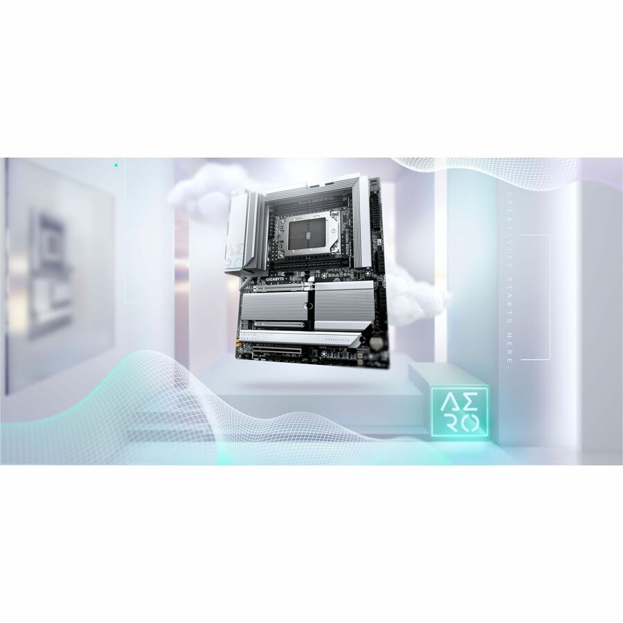Gigabyte Ultra Durable TRX50 AERO D Desktop Motherboard - AMD TRX50 Chipset - Socket sTR5 - Extended ATX TRX50 AERO D