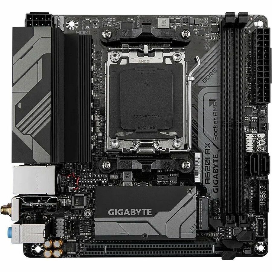 Gigabyte Ultra Durable A620I AX Gaming Desktop Motherboard - AMD A620 Chipset - Socket AM5 - Mini ITX A620I AX