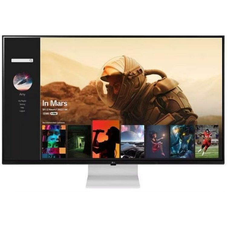 LG 43SQ700S-W 43" Class Webcam 4K UHD Smart LCD Monitor - 16:9 43SQ700S-W